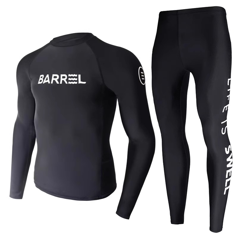 Pure black head + letter pants
